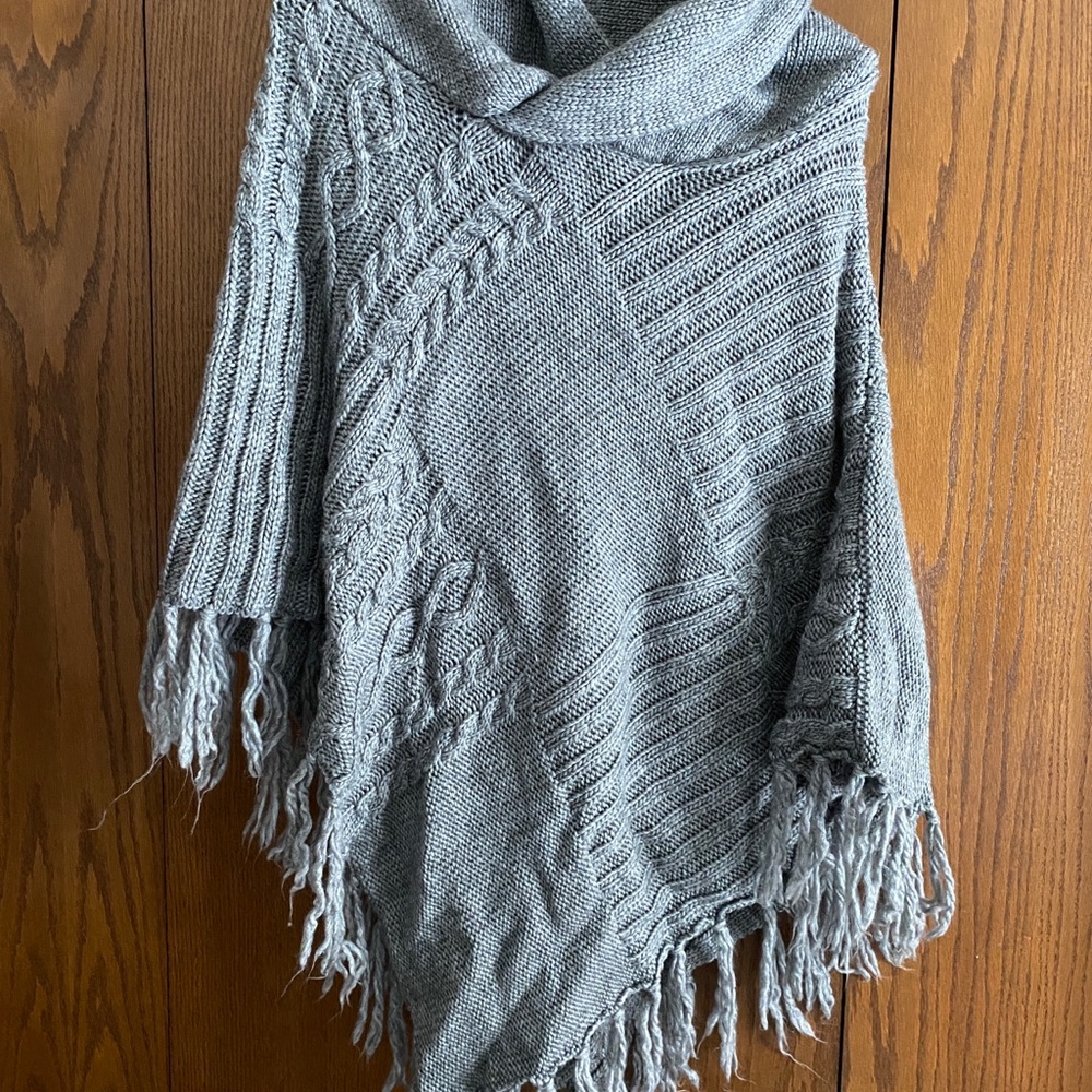 Gray Poncho